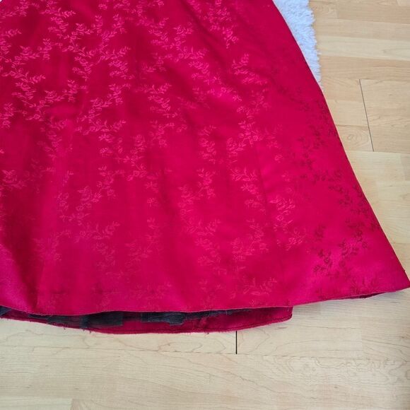 Vintage ROBERTA Womens Red Strapless Evening Dress Y2k 90s Size 5/6 - Picture 11 of 14